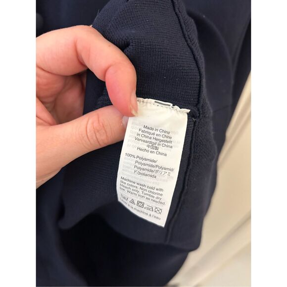 J. Crew Destination Navy Button Snap Cardigan Sweater Jacket Sz Large, MP $248 - Picture 4 of 9